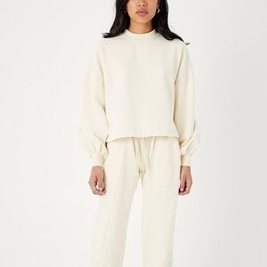 Back Beat Co. Recycled Cotton Puff Sleeve Sweatshirt